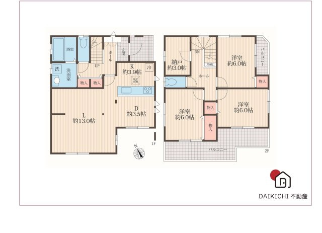 【間取り】 | 熊谷市上之　中古戸建