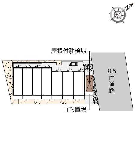 クレイノスペランツァⅠ号館の区画図