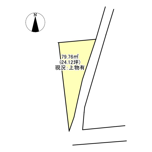 西条市朔日市563-1の区画図