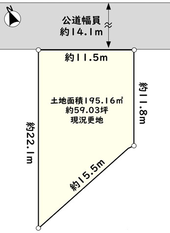 神戸市西区大津和1丁目　土地の土地図|～ご見学に関して～平日や夜間でもご案内可能。決まったお時間で身動きが取れない方も臨機応変に対応します