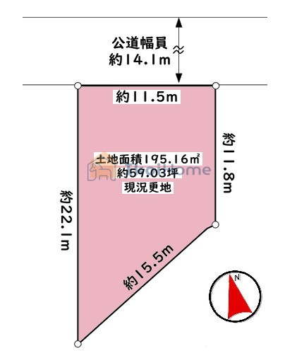 神戸市西区大津和1丁目　土地の土地図|～ご見学に関して～平日や夜間でもご案内可能。決まったお時間で身動きが取れない方も臨機応変に対応します