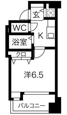 大阪市中央区内久宝寺町４丁目の賃貸マンションの間取り