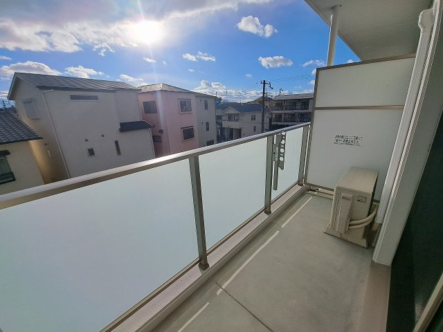 ルーセス甲子園のバルコニー