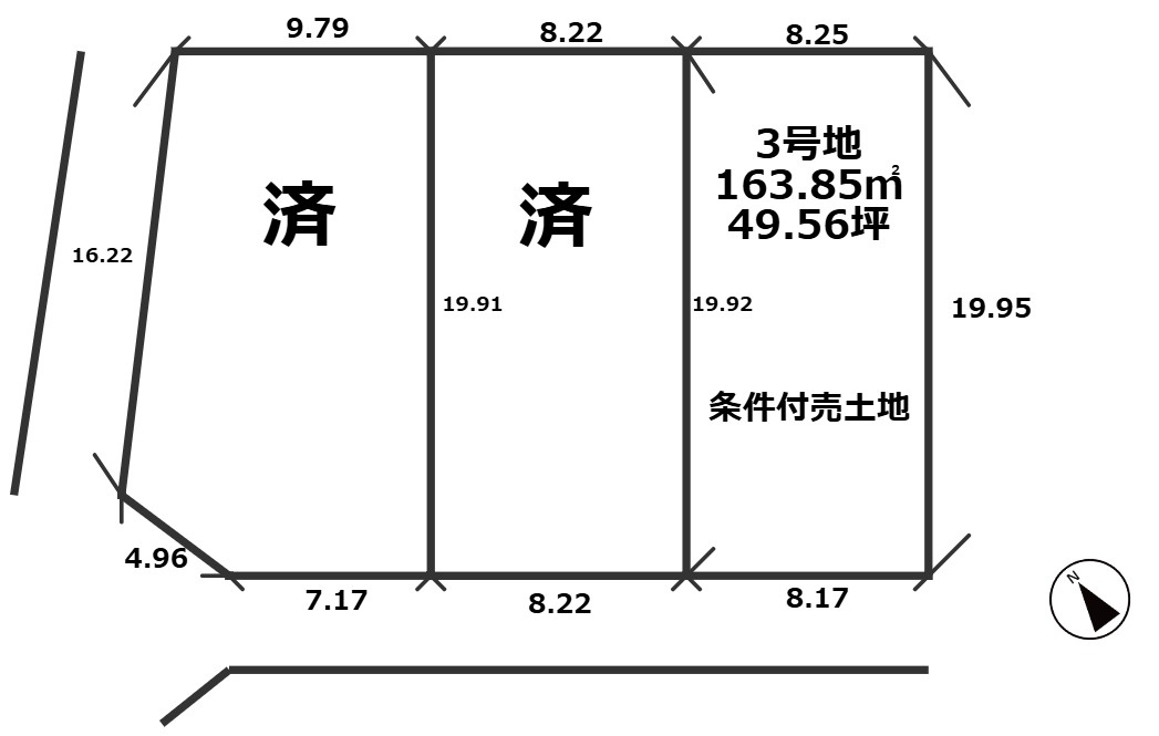 COLORSグリーンヒル栗東市安養寺3丁目3区画の区画図|区画図♪