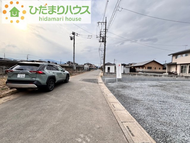 美里町古郡　第2　新築一戸建て　クレイドルガーデン　02の前面道路含む現地写真