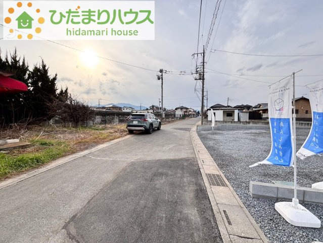 美里町古郡　第2　新築一戸建て　クレイドルガーデン　03の前面道路含む現地写真