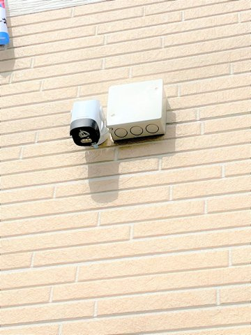 【防犯設備】 | 仲介手数料無料！厚狭小学校に通える新築戸建　山陽小野田市鴨庄　第９－１号棟　クレイドルガーデン　アーネストワン | 防犯カメラも標準装備