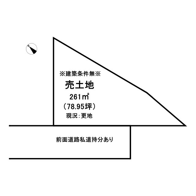 米子市淀江町中間土地の土地図