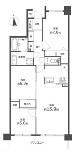【間取り】 | 【サンパーク薬師山】✨️仲介手数料無料✨️仲介手数料無料！