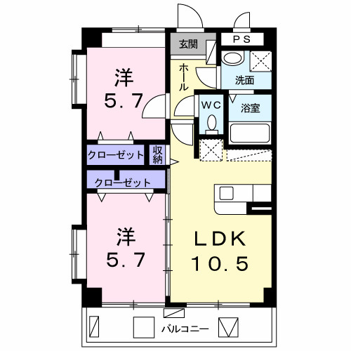 【間取り】 | ベルアンジュ南城