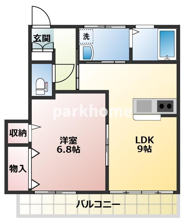 北添マンションの間取り