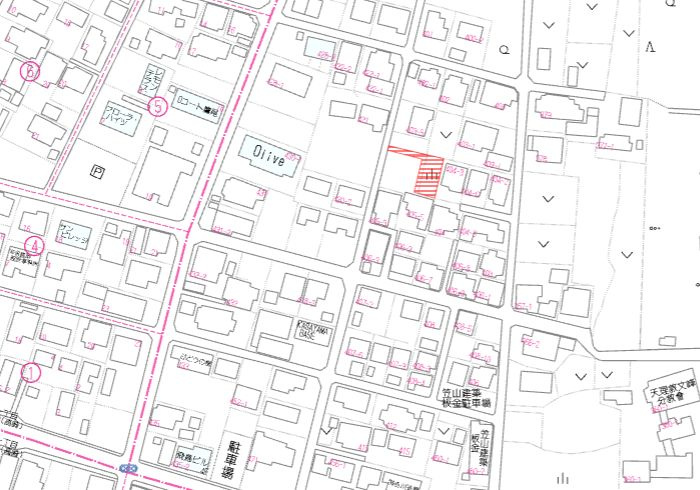 都城市都島町の売地の土地図