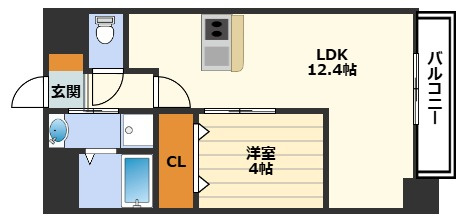 Alivis北梅田の間取り