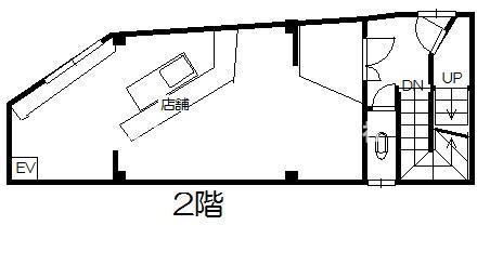 吹張町貸店舗の間取り