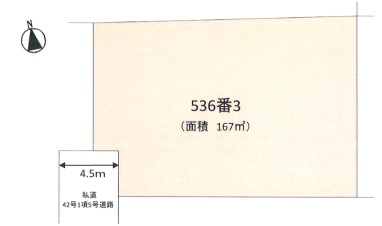 あきる野市引田　売地の土地図