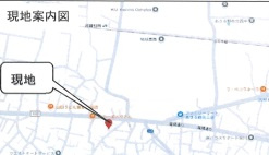 あきる野市引田　売地の地図