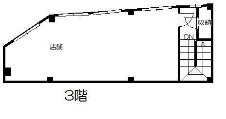 吹張町貸店舗の間取り
