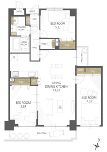 【間取り】ライオンズヒルズ田方 