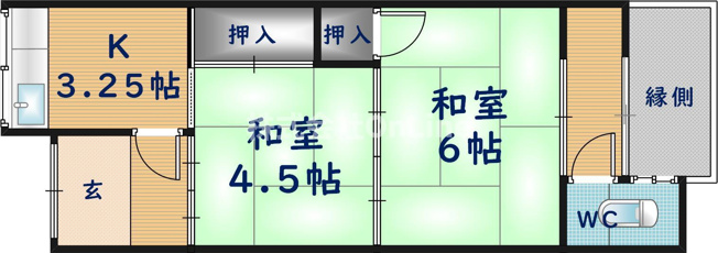 【間取り】 | 宮町3丁目貸家