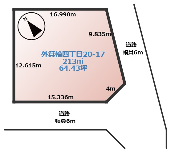 【土地図】 | 外箕輪四丁目売地