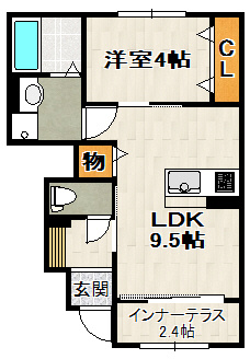 アンソレイユ宝塚の間取り