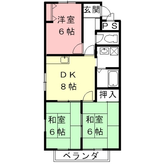 ソシエ２２１の間取り