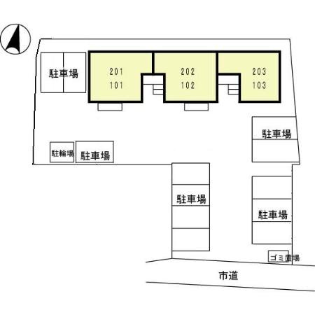 クレセントコートの区画図