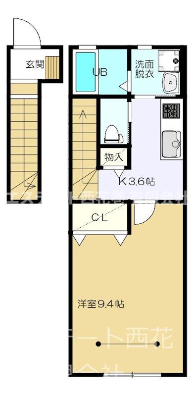 Fiore桜町（フィオーレ）Ｄの間取り