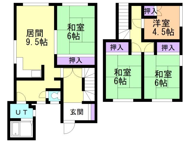 志渡アパートの間取り