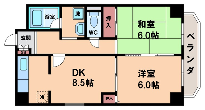 【間取り】 | パークハイツ西今川
