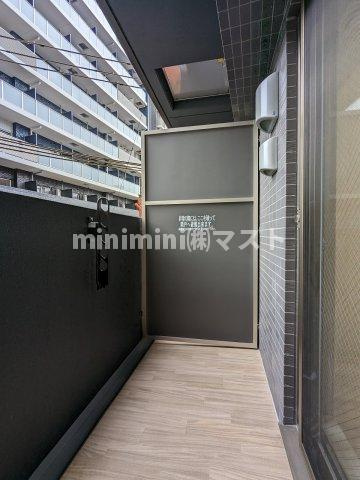 プレサンス福島吉野ミナージのバルコニー