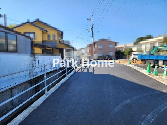 高知市福井町-F号地・建築条件付き- 売土地の前面道路含む現地写真