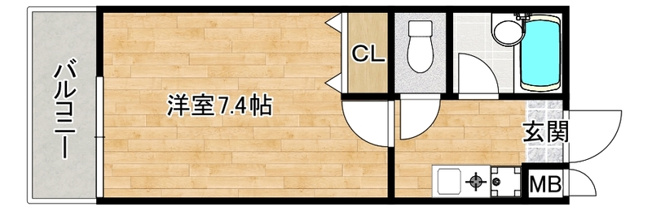【間取り】 | K'S鳥飼apartment