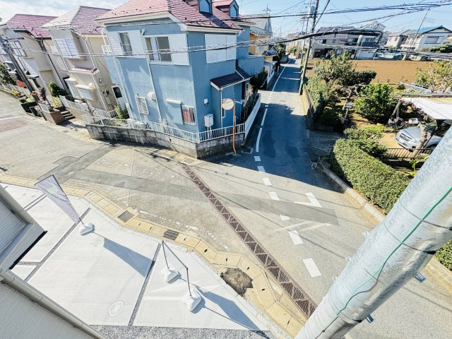 柏市酒井根７丁目新築戸建【酒井根西小学校：10分】の展望|バルコニーより道路側眺望