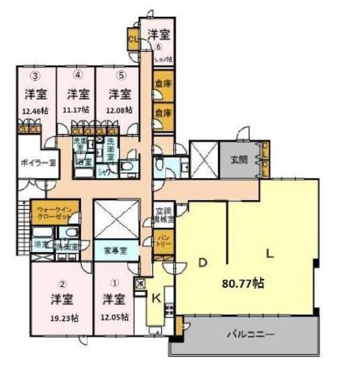 港区南麻布４丁目の賃貸マンションの間取り