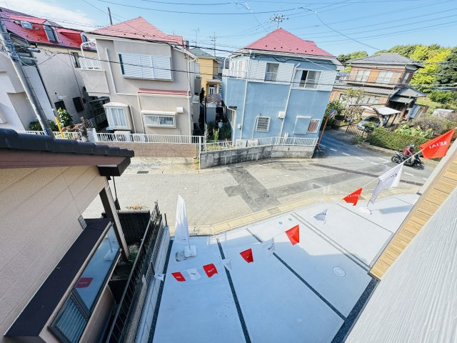柏市酒井根７丁目新築戸建【酒井根西小学校：10分】の展望|バルコニーより道路側眺望