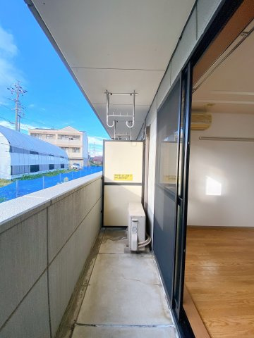 コーポ廻間のバルコニー