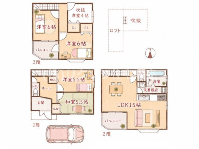 小路町　中古一戸建ての間取り|間取り図はいかがですか？ご希望を叶える間取りですか？リビングの広さは？水回りの位置は？カウンターキッチン？など色々な情報が集約されています。弊社ではリフォームなどのご相談も承っております。