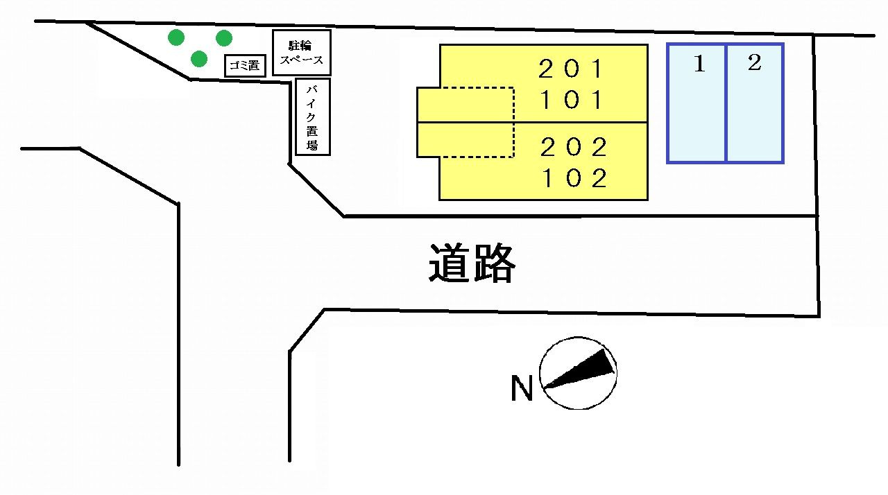 エクセル白糸台の駐車場