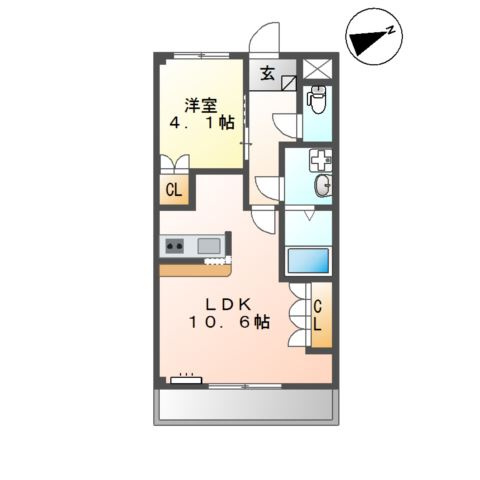 ラ・フォーネ東脇　　刈谷市近郊の賃貸はクラスホームの間取り