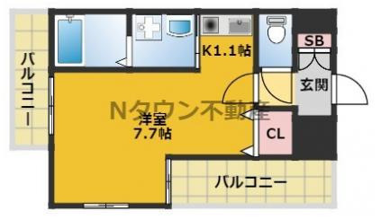 【間取り】 | プレサンス名古屋STATIONザ・シティ | 間取りです。