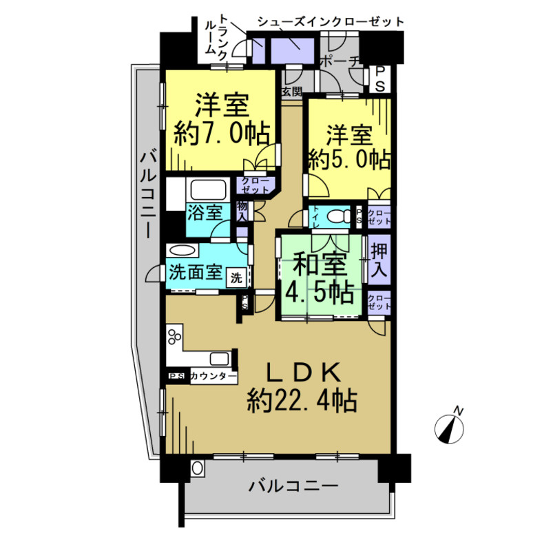 エムズシティ大府の間取り