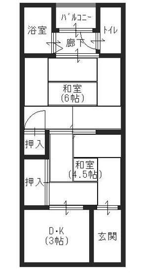 【間取り】 | 野崎アパート　晴洋荘