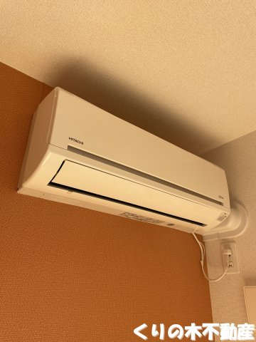【設備】 | ポルト・クレアⅡ | エアコン付きです（同タイプのお部屋です。現況を優先します）