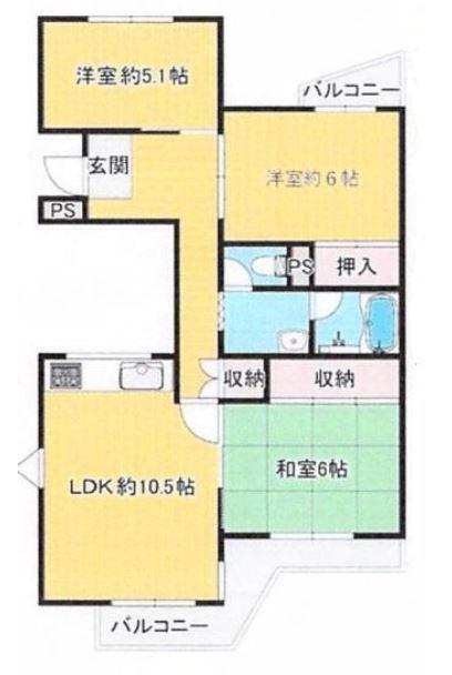 住道駅前住宅17号棟の間取り|間取り図はいかがですか？ご希望を叶える間取りですか？リビングの広さは？水回りの位置は？カウンターキッチン？など色々な情報が集約されています。弊社ではリフォームなどのご相談も承っております。