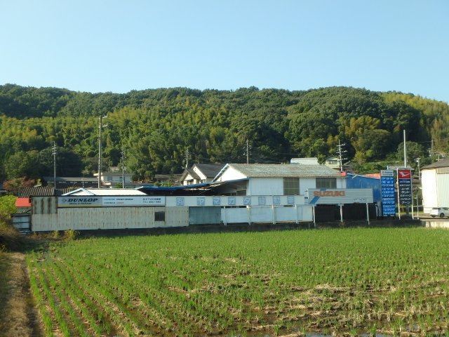 水島IC近く　自動車整備工場