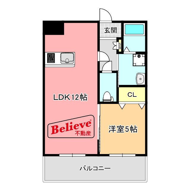 グリーンキャッスルの間取り|使い勝手の良い間取りです♪