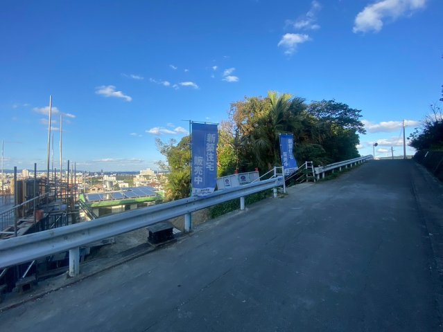 南城市佐敷新里　建築条件付き土地の前面道路含む現地写真|2025/1/17　現地写真