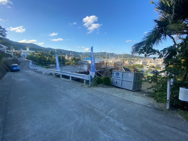 南城市佐敷新里　建築条件付き土地の前面道路含む現地写真|2025/1/17　現地写真