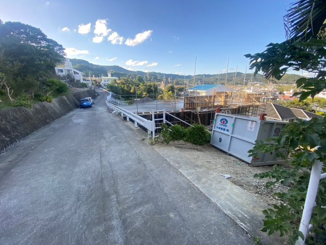 南城市佐敷新里　建築条件付き土地の前面道路含む現地写真|2025/1/17　現地写真